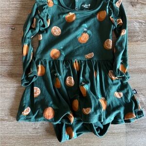 Kyte Baby Tangerine long sleeve dress